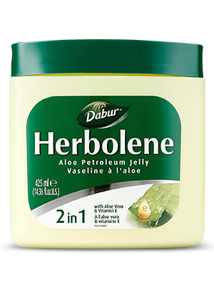 Dabur Herbolene Petroleum Jelly Enhanced with Vitamin E for Deep & Intensive Skin Moisturization, Gentle on Sensitive Skin, Nourishing Bliss & Lasting Hydration 425ml Aloe Vera (Pack of 3)